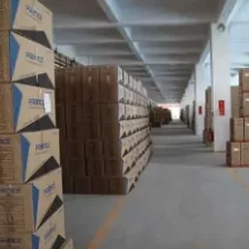 Finished goods warehouse at the Jinhua yard cup factory