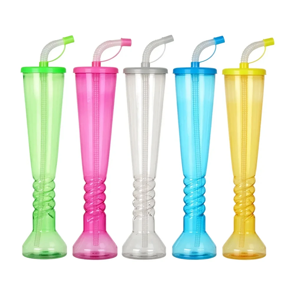 Torch Cup Colorful 350 ml — 350 ml PET straw cup