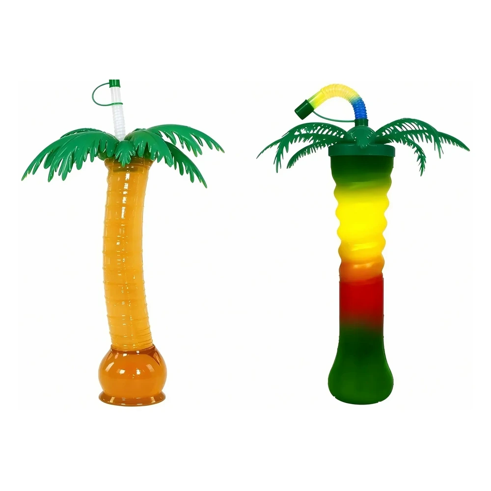 Torch Cartoon Cup Colorful — 450 ml PET straw cup