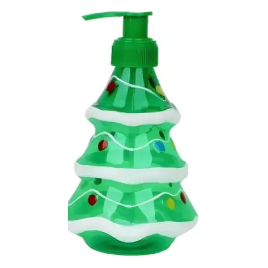 Christmas Tree Pump Bottle — 500 ml PET straw cup