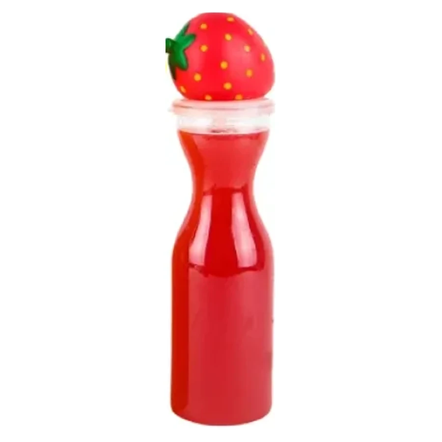 Strawberry Topper 450 ml Bottle — 450 ml PET straw cup