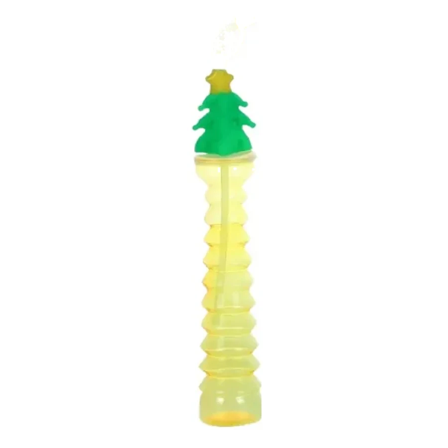 Lime and Green Cartoon Topper Long-Stem Cup — 350–450 ml PET straw cup