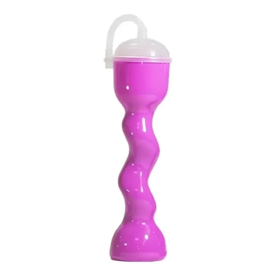 Magenta and Red Shaped Fruit Character Cup — 500–600 ml PET straw cup