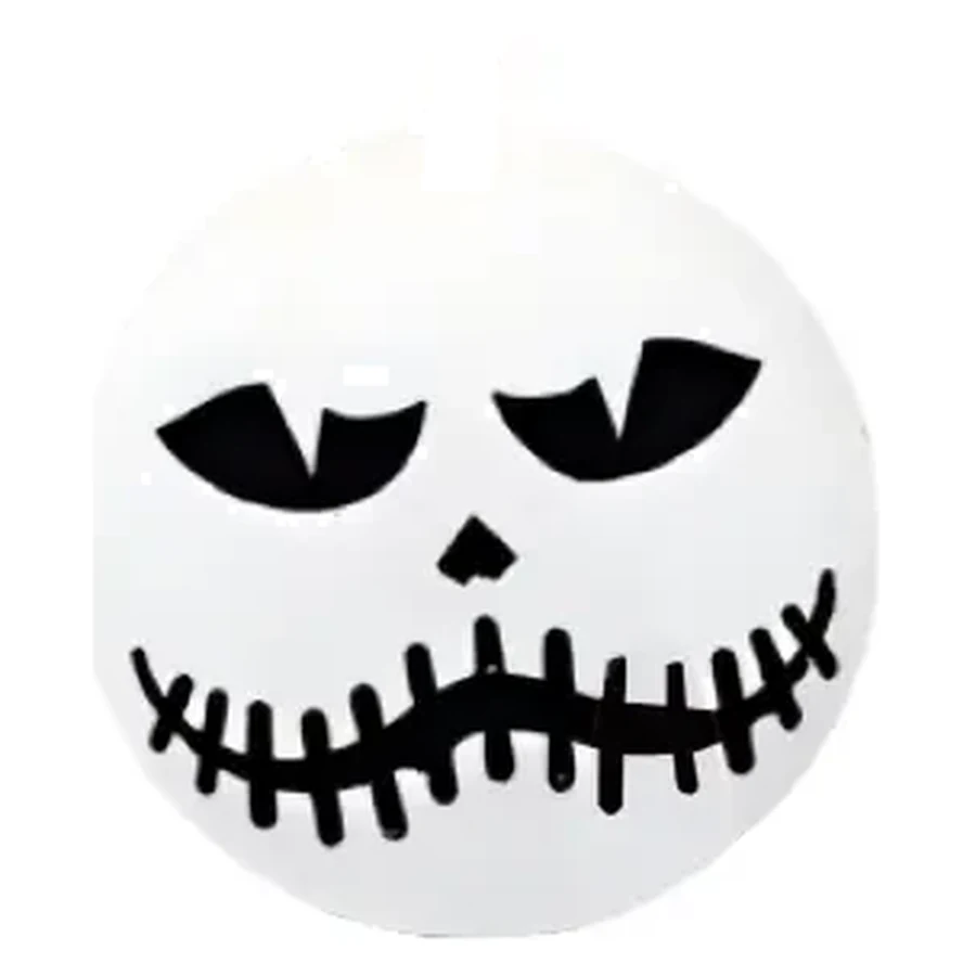 Pearl White Halloween Pumpkin and Ghost Cup — Style 05 — 500–700 ml PP straw cup