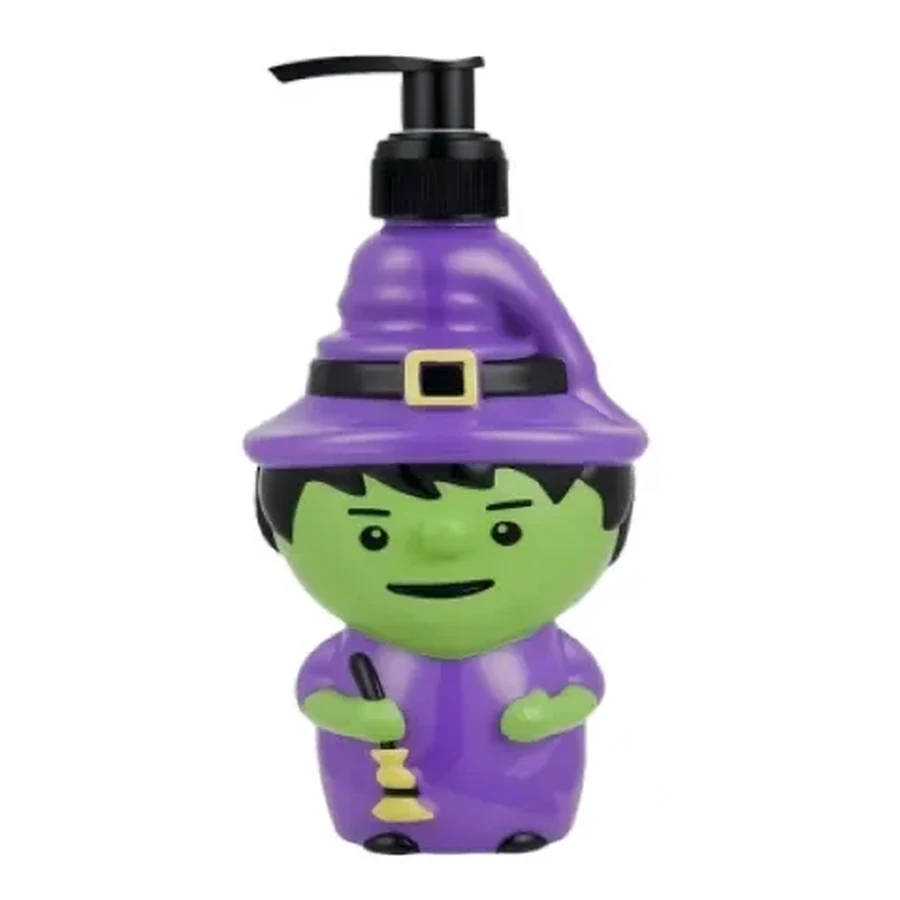 Purple and Lime Metallic Ghost and Skull Cup — 500–600 ml PET straw cup