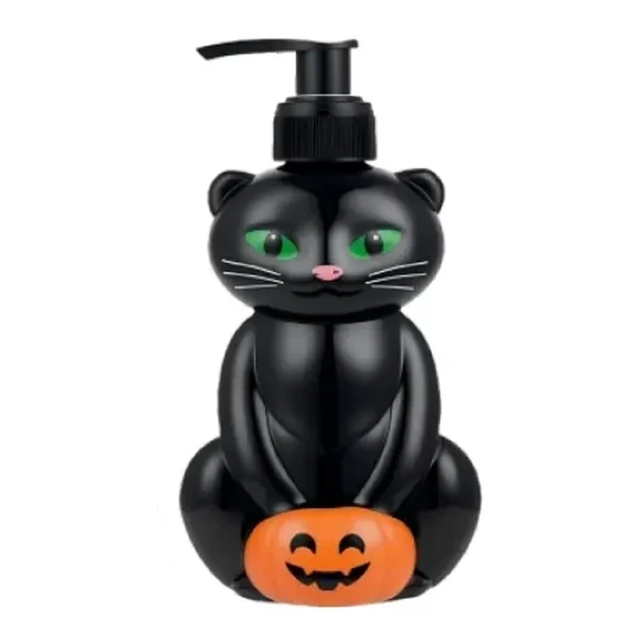 Orange and Green Metallic Ghost and Skull Cup — 500–600 ml PET straw cup